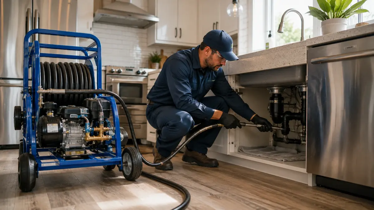 Kitchen Drain Hydro Jetting in Blythe