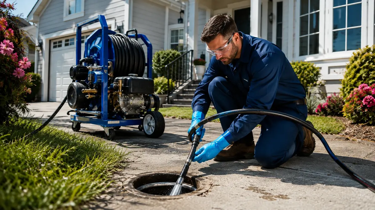 Residential Hydro Jet Drain Cleaning in Blythe